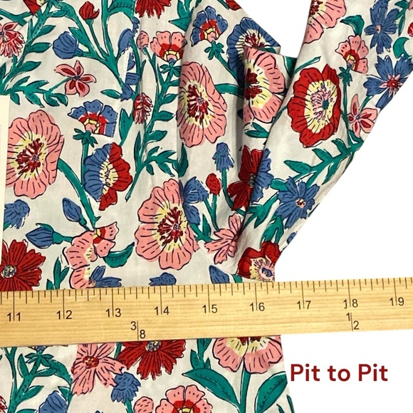 Vineyard Vines Floral Kids Swim Coverup - Red, Blue, Green - Picture 5 of 6